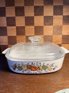 Corningware Spice of Life Casserole with Pyrex Lid